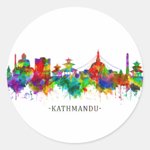 Adesivo Catmandu Nepal Skyline