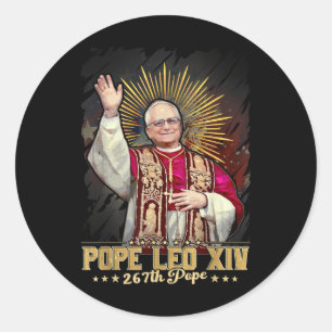 Adesivo Católico deus abençoe Leo Xiv