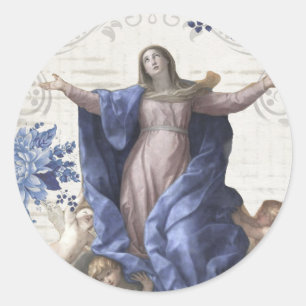 Adesivo Católico Religioso Assunção da Bem-Aventurada Virg