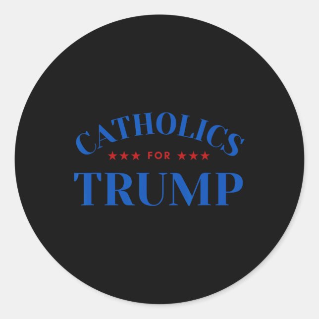 Adesivo Católicos para a eleição dos Trump nos Estados Uni (Frente)