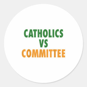 Adesivo Católicos Vs Comitês