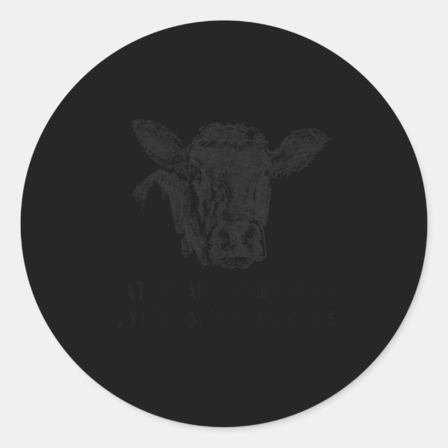 Adesivo Cattle Are Vegetarian So You Don't Have To Be  (Frente)