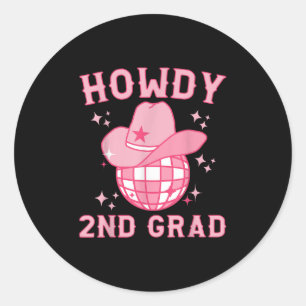 Adesivo Caubói Disco Howdy Professor do 2º Ano Ocidental d