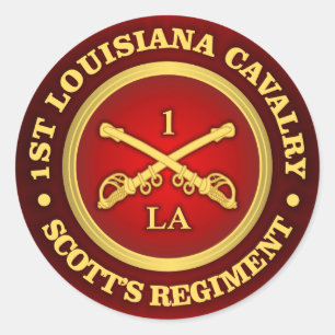 Adesivo Cavalaria de CSC -1st Louisiana