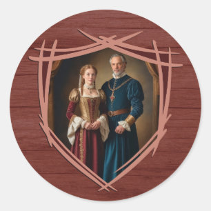 Adesivo Cavaleiro Casaco de Armas Medieval Vintage