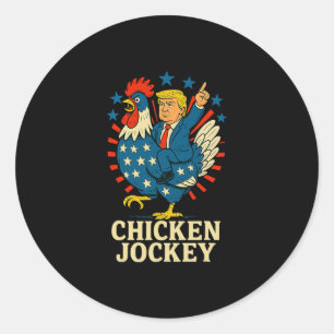 Adesivo Cavaleiro de Frango Trump Meme Engraçado 