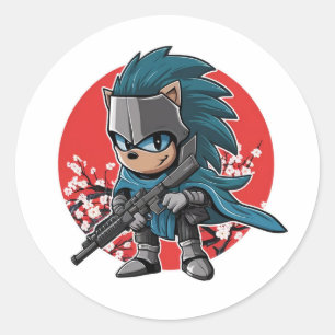 Adesivo Cavaleiro de Hedgehog (2)