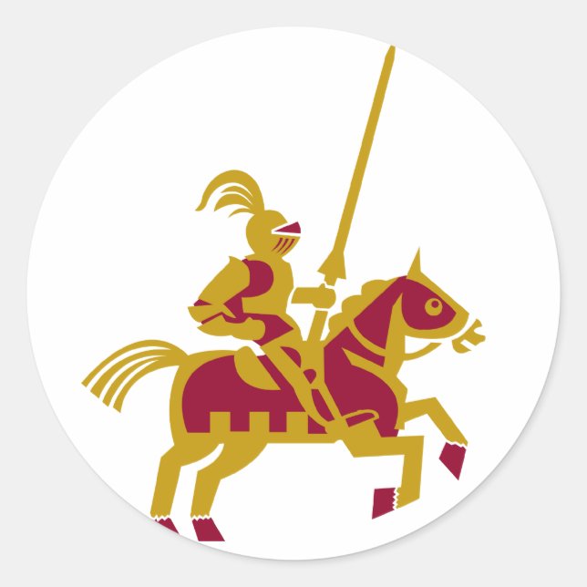 Adesivo Cavaleiro em Horseback (Frente)