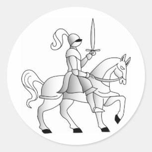 Adesivo Cavaleiro em Horseback