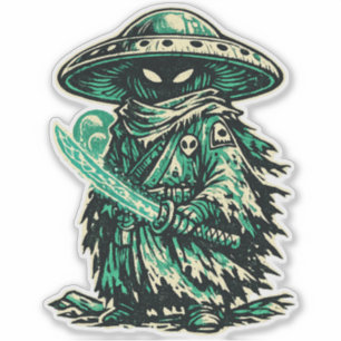 Adesivo Cavaleiro Solitário Alien Cogumelo — Viajante Espa