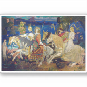 Adesivo Cavaleiros do Sidhe, c. 1911 por John Duncan