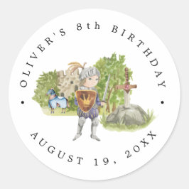 Adesivo Cavaleiros & Dragões | Aniversário Medieval Real