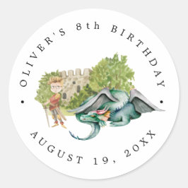 Adesivo Cavaleiros e Dragões | Real aniversário medieval