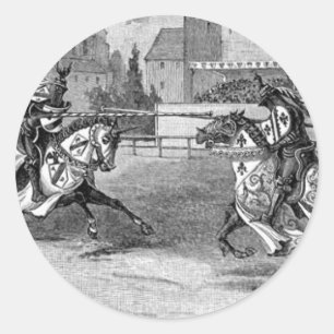 Adesivo Cavaleiros medievais que Jousting