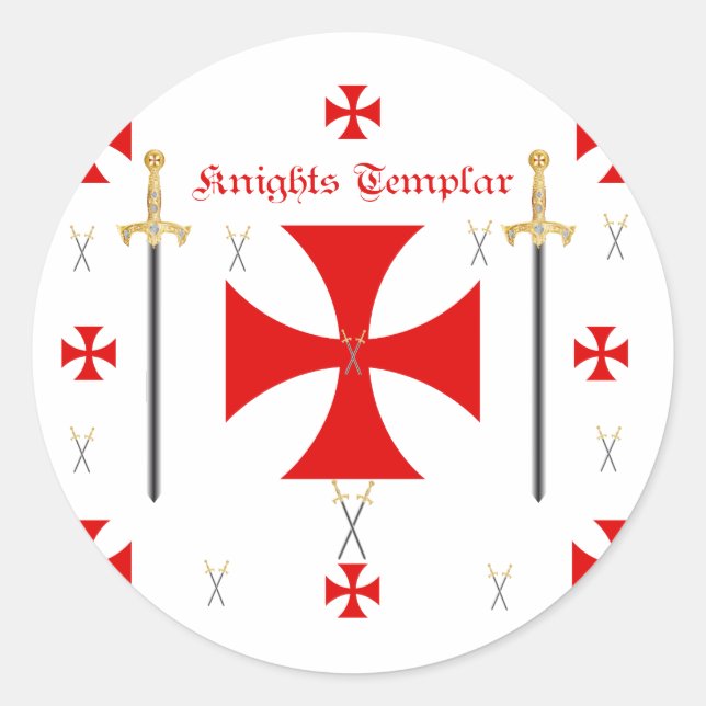 Adesivo Cavaleiros Templários (Frente)