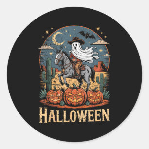 Adesivo Cavalgando Fantasma na Temporada de Halloween