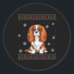 Adesivo Cavalier King Charles Spaniel Christmas Sweater Do<br><div class="desc">Cavalier King Charles Spaniel Christmas Sweater Lover</div>