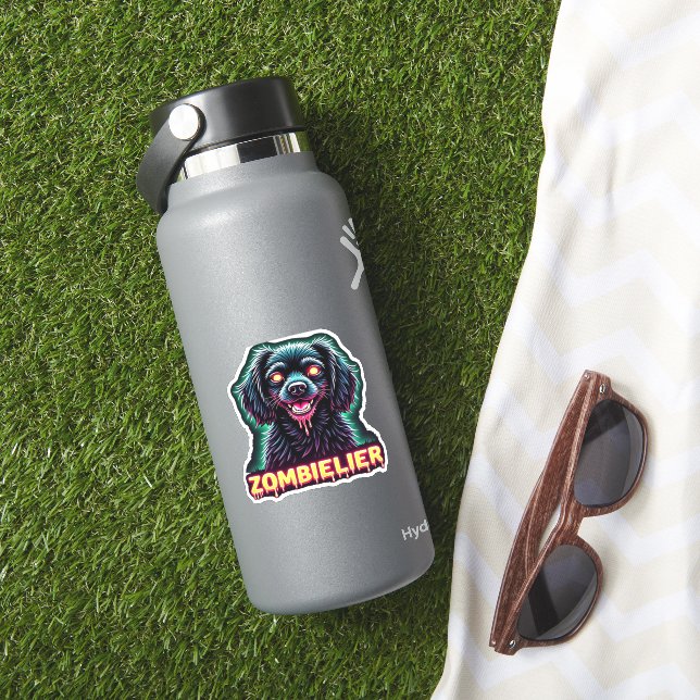 Adesivo Cavalier King Charles Spaniel CKCS Zombie Hall (HydroFlask Insitu)