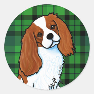 Adesivo Cavalier King Charles Spaniel Classic Round Sticke