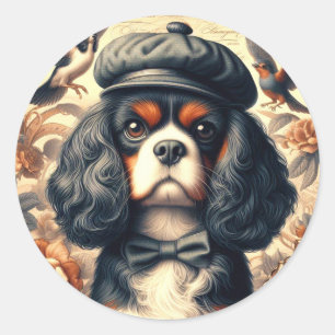Adesivo Cavalier King Charles Spaniel Painting