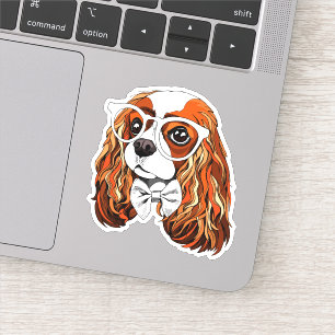 Adesivo Cavalier King Charles Spaniel Portrait