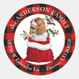 Adesivo Cavalier King Charles Spaniel Xadrez Frame