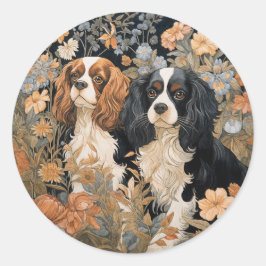 Adesivo Cavalier King Charles Spaniels Tapeçaria Estilo