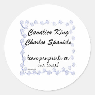Adesivo Cavalier Pawprint Sticker