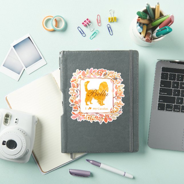 Adesivo Cavalier - Presente Personalizado Laranja  (Capa para iPad)