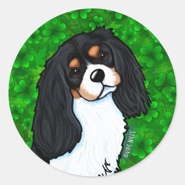Adesivo Cavalier Spaniel Classic Round Sticker (Frente)