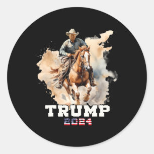 Adesivo Cavalo Andando Bandeira Americana