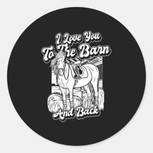 Adesivo Cavalo Andando - Horseback Eu Te Amo Ao Barn An