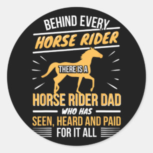 Adesivo Cavalo-Cavaleiro - Pai-Pai Filha Pai - Horsebc