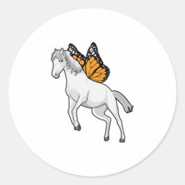 Adesivo Cavalo com borboleta