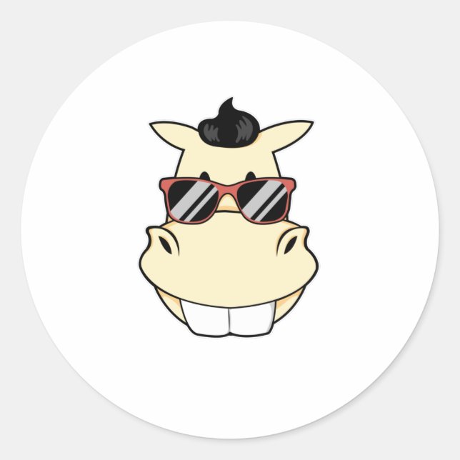 Adesivo Cavalo com óculos de sol (Frente)