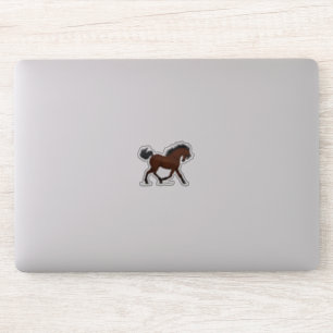 Adesivo Cavalo de Baía de Trote com Equestre Blaze Pony