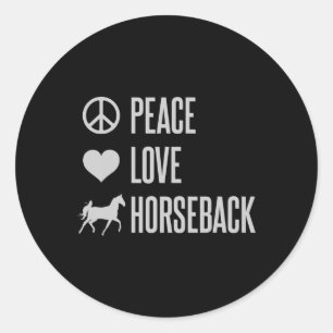 Adesivo Cavalo de Cavalo de Paz e Amor