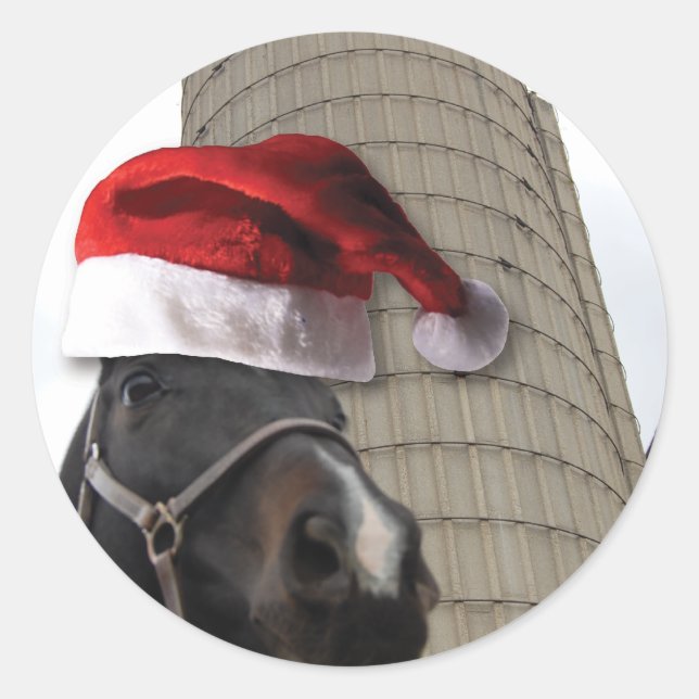 Adesivo Cavalo de Fazenda de Natal (Frente)