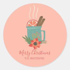 Adesivo Cavalo de Natal Retroativo Colorido