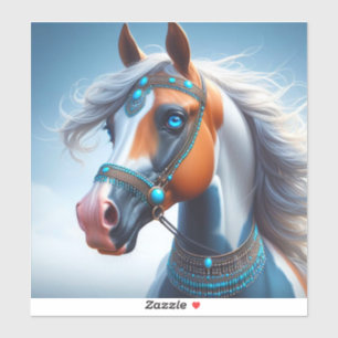Adesivo Cavalo de Pintura Árabe