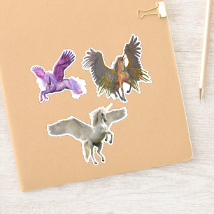 Adesivo Cavalo de vôo da fantasia de Pegasus do unicórni