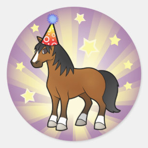 Adesivo Cavalo do aniversário