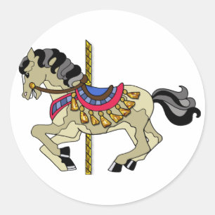 Adesivo Cavalo do carrossel do Pinto