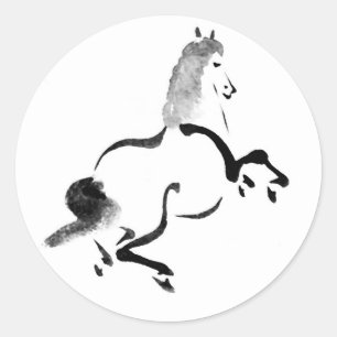 Adesivo Cavalo do chinês do vintage