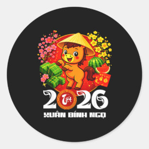 Adesivo Cavalo do Tet Lunar Vietnamita