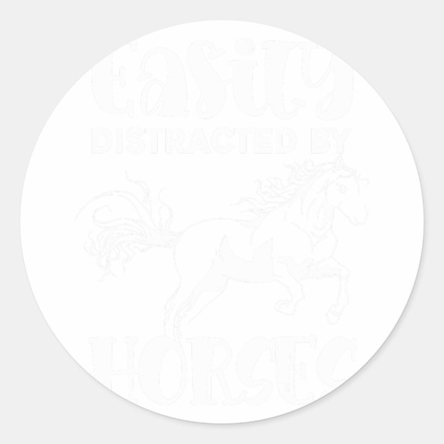 Adesivo Cavalo do trevo Equestre Cavalo Andando Engraçado  (Frente)