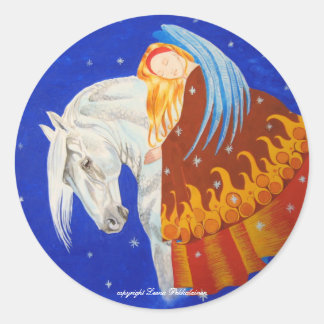 Adesivo Cavalo e anjo