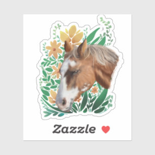 Adesivo Cavalo e Flores Appaloosa