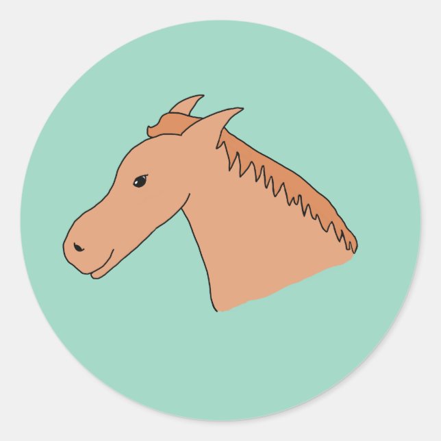Adesivo Cavalo fofo (Frente)