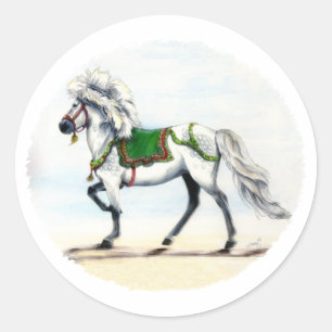 Adesivo Cavalo Islandês de Natal Jol